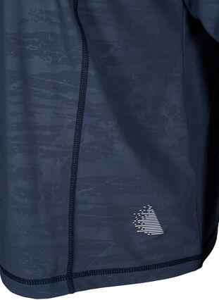 Zizzifashion Training blouse with zipper, Mood Indigo, Packshot image number 3