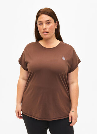 Zizzifashion Short-sleeved training t-shirt, Chocolate Martini, Model image number 0
