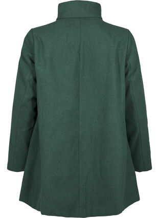 Zizzifashion Short trench coat with an A-line, Trekking Green Mel., Packshot image number 1