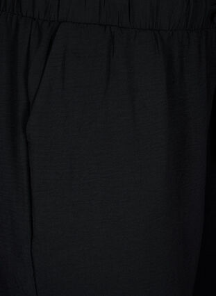 Zizzifashion Shorts with pockets and elastic waistband, Black, Packshot image number 2