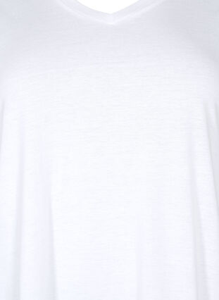 Zizzifashion Short sleeve t-shirt with a-shape, Bright White, Packshot image number 2