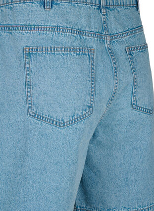Zizzifashion High waist denim shorts, Light Blue Denim, Packshot image number 3