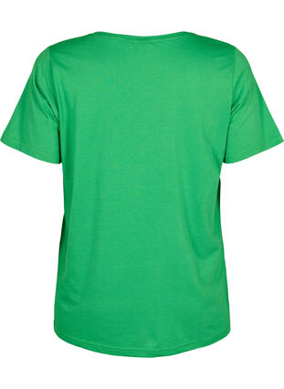 Zizzifashion FLASH - T-shirt with v-neck, Kelly Green, Packshot image number 1