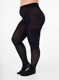 2-pack tights in 100 denier, Black, Model