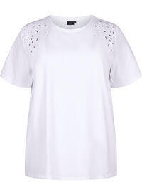 Organic cotton T-shirt with embroidery details