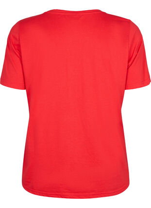Zizzifashion FLASH - T-shirt with round neck, High Risk Red, Packshot image number 1