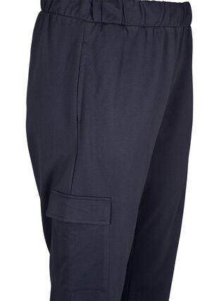 Zizzifashion Sweatpants with cargo pockets, Ombre Blue, Packshot image number 2