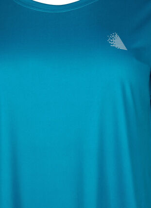 Zizzifashion Short-sleeved workout t-shirt, Deep Lagoon, Packshot image number 2