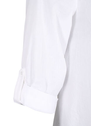 Zizzifashion FLASH - Shirt with crochet detail, Bright White, Packshot image number 3