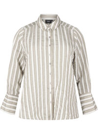 Loose shirt with stripes