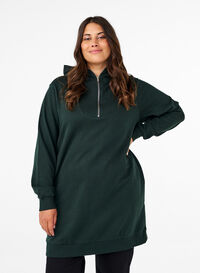 Sweat tunic with hood and zip, Scarab, Model