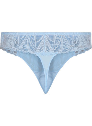 Zizzifashion G-string briefs with lace and a regular waist, Clear Sky, Packshot image number 1