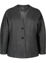 Tailored blazer, Dark Grey Melange, Packshot