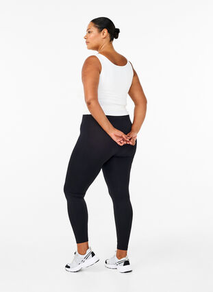 Zizzifashion Seamless basic leggings, Black, Model image number 1