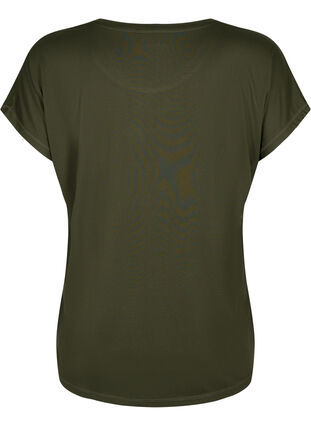 Zizzifashion Short-sleeved workout t-shirt, Forest Night, Packshot image number 1