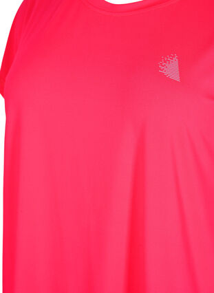 Zizzifashion Short-sleeved workout t-shirt, Neon Diva Pink, Packshot image number 2