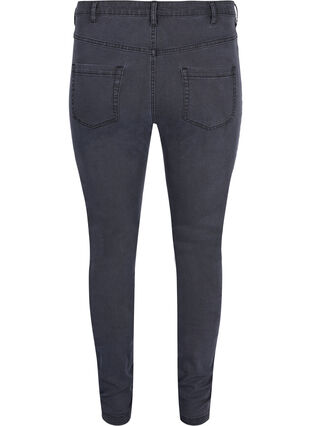 Zizzifashion High-waisted super slim Amy jeans , Grey Denim, Packshot image number 1