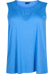 Sleeveless top with lace, Marina, Packshot