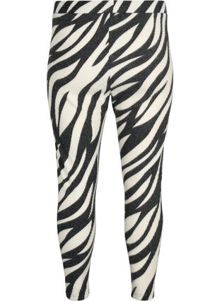 Zizzifashion Leggings with zebra print, White Zebra, Packshot image number 1