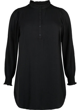 Zizzifashion Tunic with smock, Black, Packshot image number 0