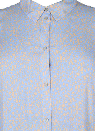 Zizzifashion Viscose shirt dress with print, Small Dot AOP, Packshot image number 2