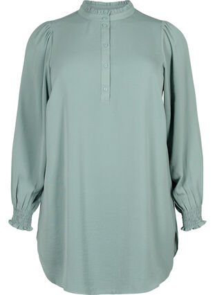 Zizzifashion Tunic with smock, Chinois Green, Packshot image number 0