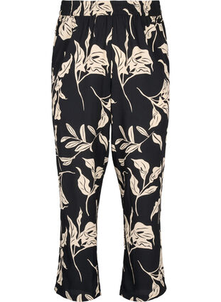 Zizzifashion FLASH - Pants with print and pockets, Black Off White Fl., Packshot image number 0