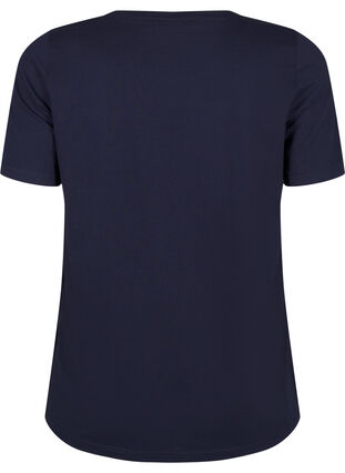 Zizzifashion FLASH - T-shirt with motif, Navy B. Silver Faith, Packshot image number 1