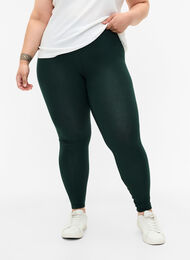 Basic viscose leggings, Scarab, Model