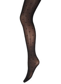 40 denier polka dotted tights