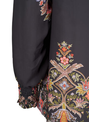 Zizzifashion Blouse with paisley print, Black Paisley, Packshot image number 3