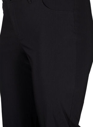 Zizzifashion Classic viscose blend trousers, Black, Packshot image number 2