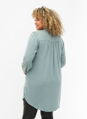 Zizzifashion Tunic with smock, Chinois Green, Model image number 1