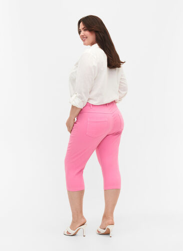 Zizzifashion Close-fitting Emily capri trousers, Rosebloom, Model image number 1