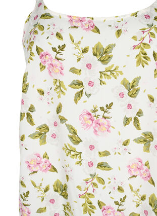 Zizzifashion FLASH - Top with print, Off White Flower, Packshot image number 2