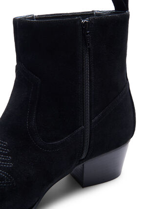 Zizzifashion Wide fit - Suede ankle boot, Black, Packshot image number 3