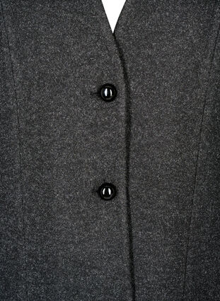 Zizzifashion Tailored blazer, Dark Grey Melange, Packshot image number 2