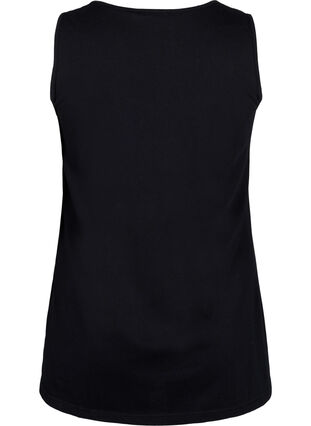 Zizzifashion Cotton top with a-shape, Black W. Passion, Packshot image number 1