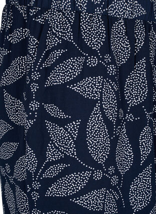 Zizzifashion Culotte trousers with print, Navy B. w. Dot Leaf, Packshot image number 2