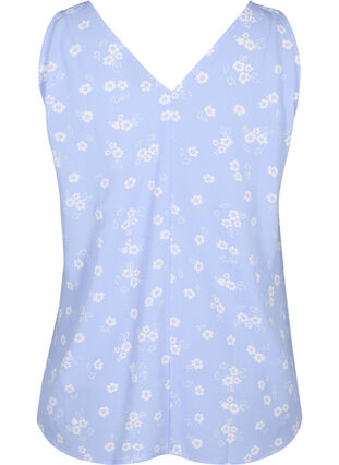 Zizzifashion Floral top with v-neck, Serenity Flower AOP, Packshot image number 1