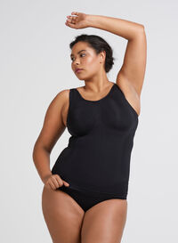 Shapewear top with wide straps, Black, Model