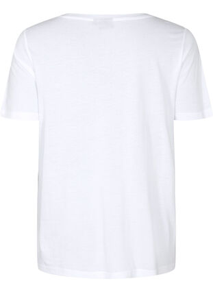 Zizzifashion Short sleeve t-shirt with a-shape, Bright White, Packshot image number 1