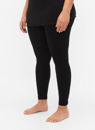 Zizzifashion Seamless basic leggings, Black, Model image number 2