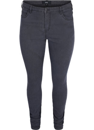 Zizzifashion High-waisted super slim Amy jeans , Grey Denim, Packshot image number 0