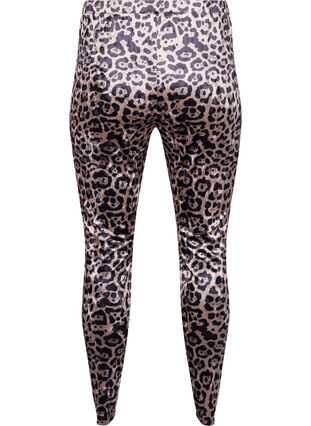 Zizzifashion Velour leggings with leopard print, Leopard, Packshot image number 1