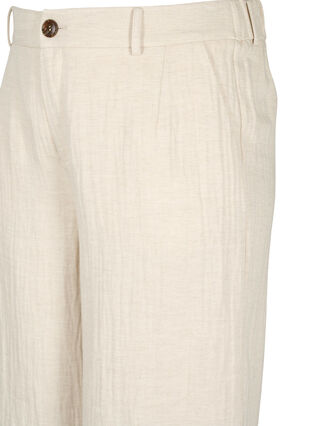Zizzifashion Suit trousers in a material blend with linen, Rainy Day, Packshot image number 2