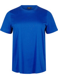 Basic cotton T-shirt with round neck