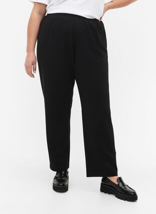 Zizzifashion FLASH - Straight fit trousers, Black, Model image number 3