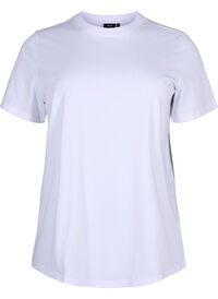 Basic cotton T-shirt with round neck