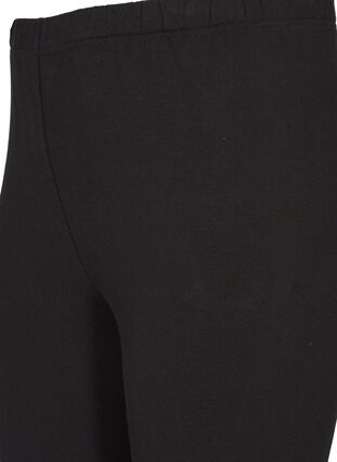 Zizzifashion Cotton leggings with lining, Black, Packshot image number 3